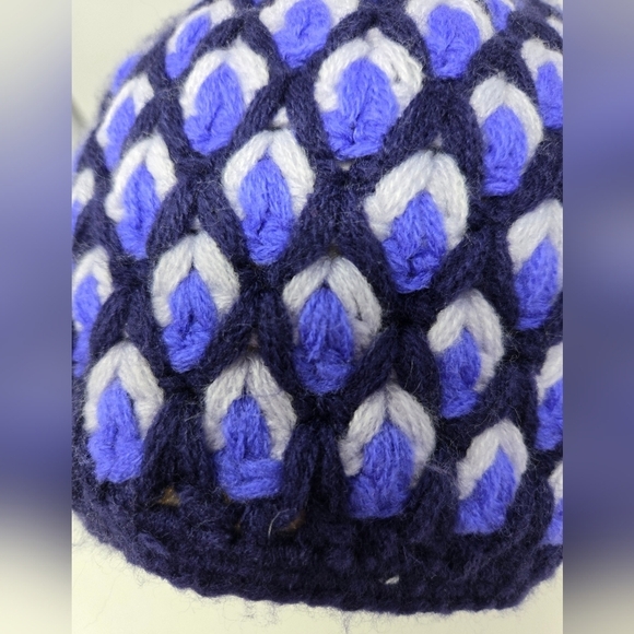 THE NORTH FACE FLEECE LINED KNITWEAR BEANIE HAT CAP CROCHET DESIGN UNISEX OS - Picture 4 of 11